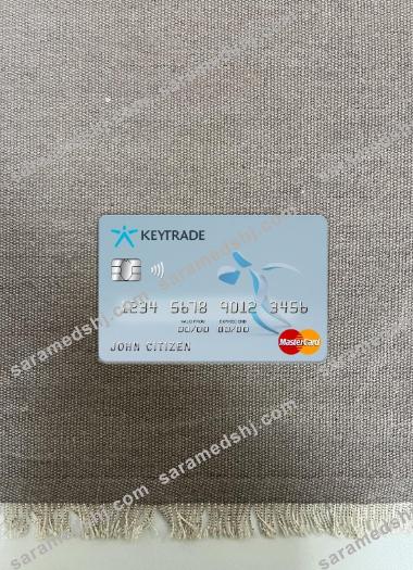 Belgium Keytrade bank mastercard photolook front